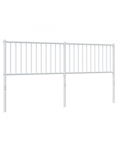Testiera in Metallo Bianco 180 cm