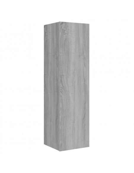 Set Mobili Porta TV 8pz Grigio Sonoma in Legno Multistrato