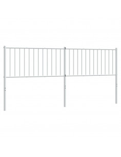 Testiera in Metallo Bianco 193 cm 2