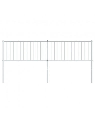 Testiera in Metallo Bianco 193 cm