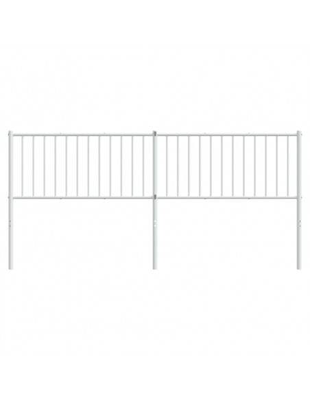 Testiera in Metallo Bianco 193 cm