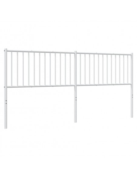 Testiera in Metallo Bianco 193 cm
