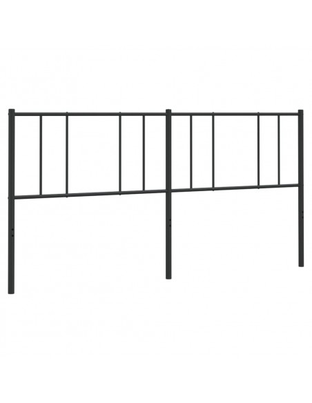 Testiera in Metallo Nero 200 cm