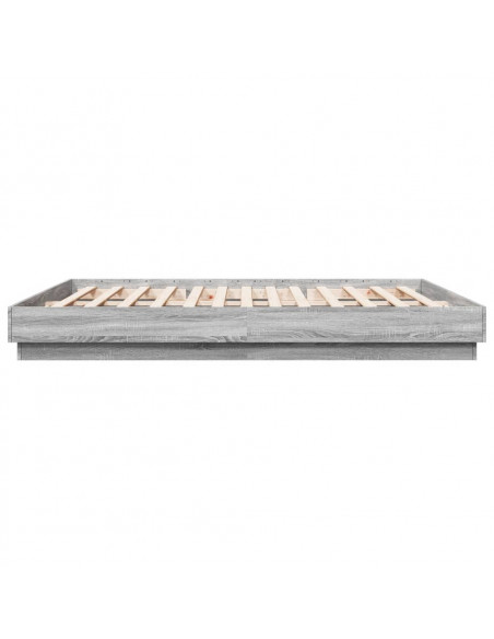 Giroletto con Luci LED Grigio Sonoma 200x200 cm