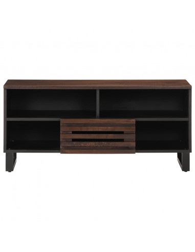 Mobile Porta TV Marrone 100x34x46 cm in Legno di Mango