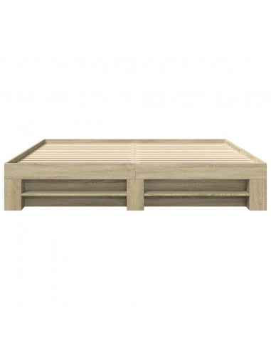 Giroletto senza Materasso Rovere Sonoma 200x200cm in Truciolato