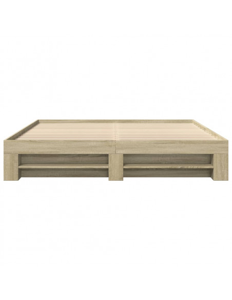 Giroletto senza Materasso Rovere Sonoma 200x200cm in Truciolato