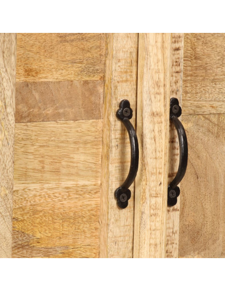 Libreria 50x30x180 cm in Legno Massello di Mango