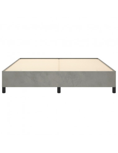 Giroletto Grigio Chiaro 160x200 cm in Velluto