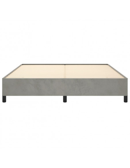 Giroletto Grigio Chiaro 160x200 cm in Velluto