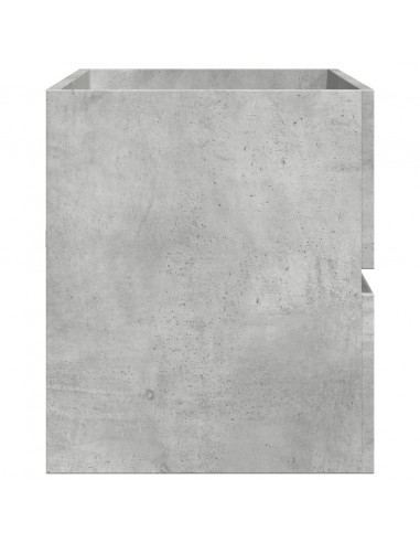 Mobile Lavabo Grigio Cemento 100x38,5x45cm in Legno Multistrato