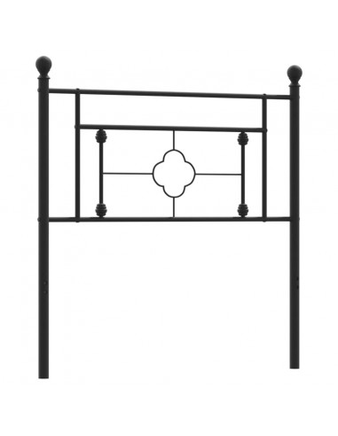 Testiera in Metallo Nero 100 cm