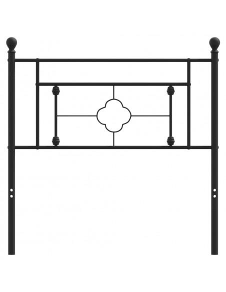 Testiera in Metallo Nero 100 cm