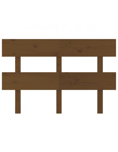 Testiera per Letto Miele 138x3x81 cm in Legno Massello di Pino