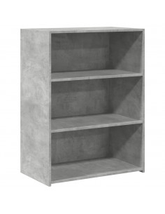 Credenza Grigio Cemento 70x41x93 cm in Legno Multistrato 2