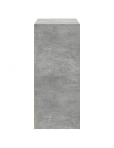 Credenza Grigio Cemento 70x41x93 cm in Legno Multistrato
