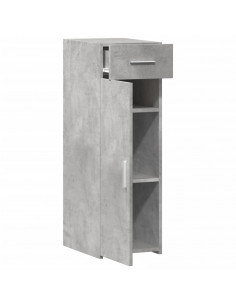 Credenza Grigio Cemento 30x42,5x93 cm in Legno Multistrato 2
