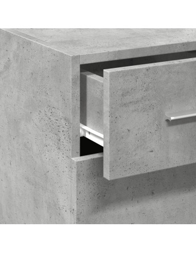 Credenza Grigio Cemento 30x42,5x93 cm in Legno Multistrato