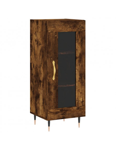 Credenza Rovere Fumo 34,5x34x180 cm in Legno Multistrato