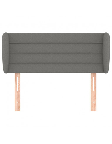 Testiera ad Orecchio Grigio Scuro 83x23x78/88 cm in Tessuto