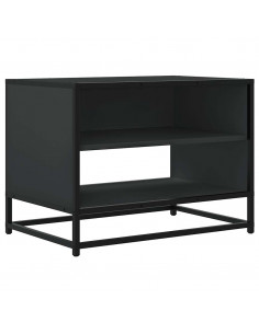 Mobile Porta TV Nero 61x40x46 cm in Truciolato e Metallo 2