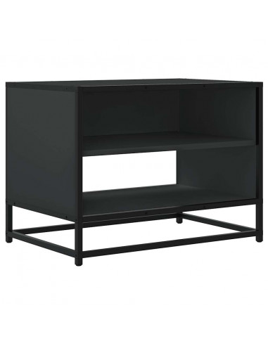 Mobile Porta TV Nero 61x40x46 cm in Truciolato e Metallo