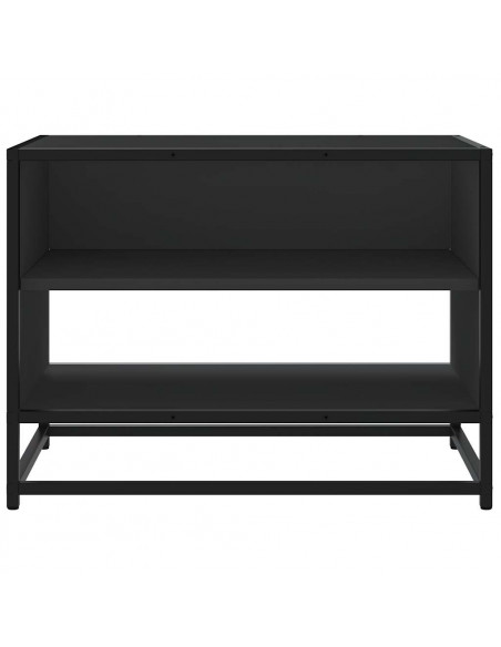 Mobile Porta TV Nero 61x40x46 cm in Truciolato e Metallo