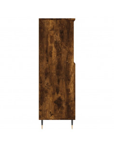 Credenza Rovere Fumo 60x36x110 cm in Legno Multistrato 2