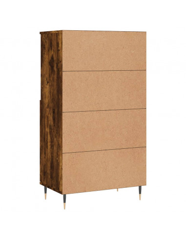 Credenza Rovere Fumo 60x36x110 cm in Legno Multistrato