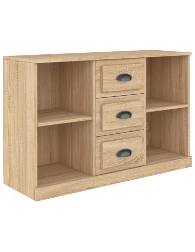 Credenza Rovere Sonoma 104,5x35,5x67,5 cm in Legno Multistrato