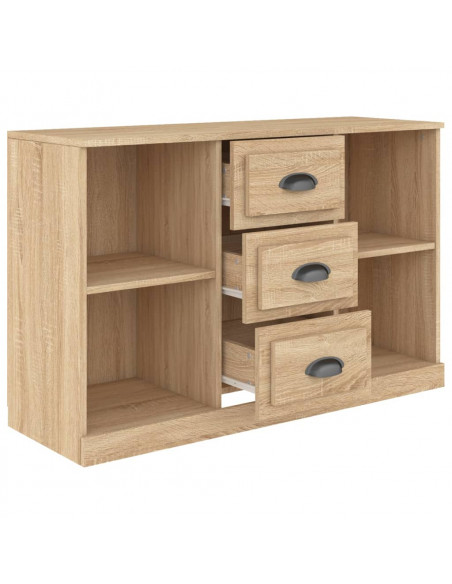 Credenza Rovere Sonoma 104,5x35,5x67,5 cm in Legno Multistrato