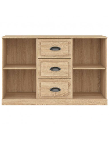 Credenza Rovere Sonoma 104,5x35,5x67,5 cm in Legno Multistrato