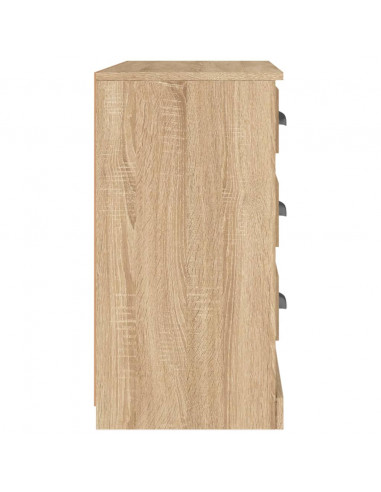 Credenza Rovere Sonoma 104,5x35,5x67,5 cm in Legno Multistrato