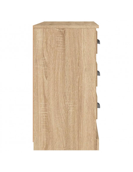 Credenza Rovere Sonoma 104,5x35,5x67,5 cm in Legno Multistrato