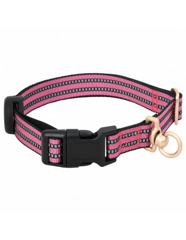 Pettorina per Cani con Guinzaglio e Collare Regolabile Rosa M
