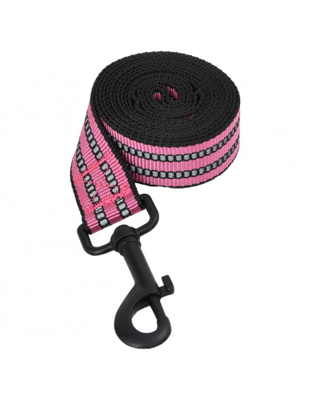 Pettorina per Cani con Guinzaglio e Collare Regolabile Rosa L