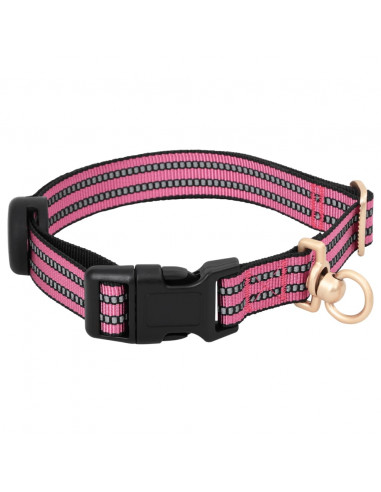 Pettorina per Cani con Guinzaglio e Collare Regolabile Rosa L