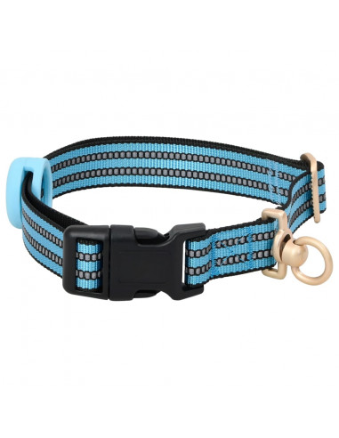 Pettorina per Cani con Guinzaglio e Collare Regolabile Blu XL