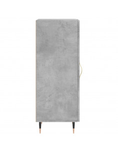 Credenza Grigio Cemento 34,5x34x90 cm in Legno Multistrato 2