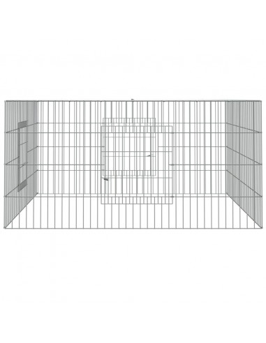 Conigliera 110x110x55 cm Ferro Zincato