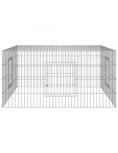 Conigliera 110x110x55 cm Ferro Zincato