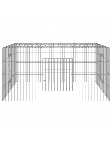 Conigliera 110x110x55 cm Ferro Zincato