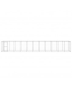 Gabbia per Cani da Esterno in Acciaio Zincato 26,62m² 2