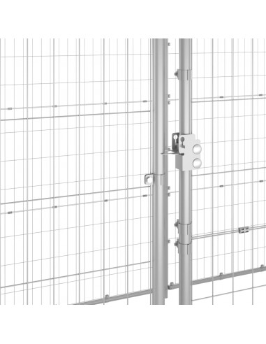 Gabbia per Cani da Esterno in Acciaio Zincato 26,62m²