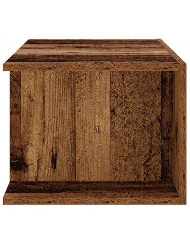 Mobile Porta TV con LED Legno Antico 90x39x30 cm Multistrato