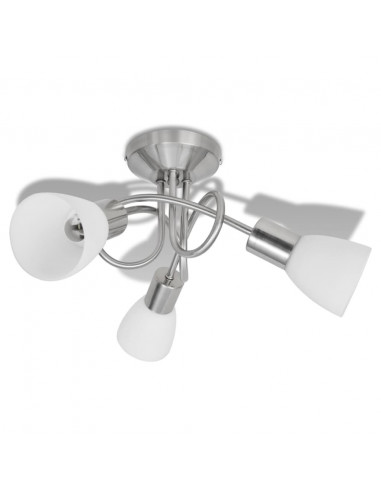 Lampada da Soffitto con Diffusori in Vetro per 3 lampadine E14