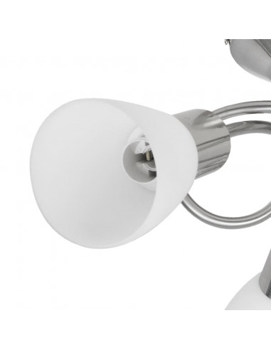 Lampada da Soffitto con Diffusori in Vetro per 3 lampadine E14