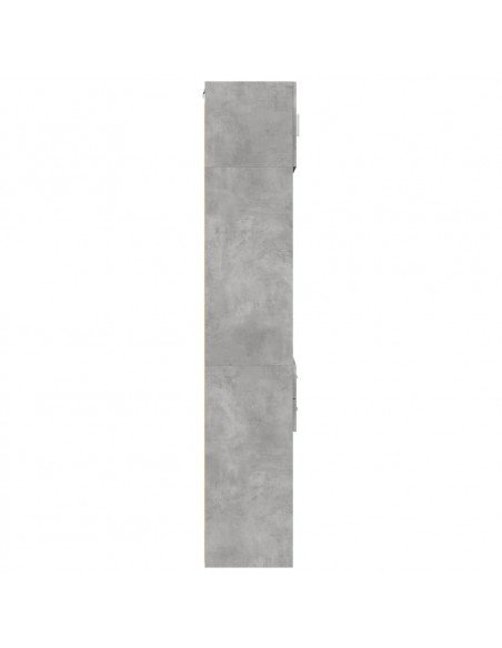 Mobile Sottile Grigio Cemento 50x42,5x225 cm in Truciolato
