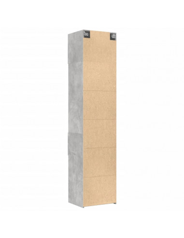 Mobile Sottile Grigio Cemento 50x42,5x225 cm in Truciolato
