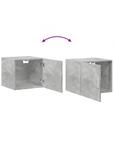 Mobile Sottile Grigio Cemento 50x42,5x225 cm in Truciolato